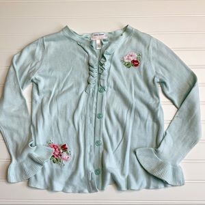 JANIE & JACK Girls button down cardigan sweater